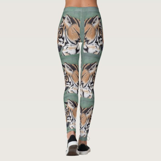 Tiger Eyes Legging Personaliseer NAAM Originele Ku (Achterkant)