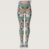 Tiger Eyes Legging Personaliseer NAAM Originele Ku (Voorkant)