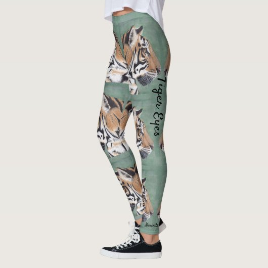 Tiger Eyes Legging Personaliseer NAAM Originele Ku (Links)