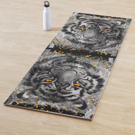 Tiger Eyes - Oranje kleurrijke Tiger Yoga Mat