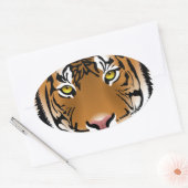 Tiger Eyes Ovale Sticker (Envelop)