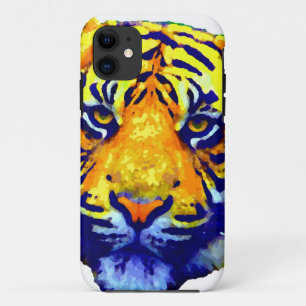 Tiger Eyes Pop Art iPhone 11 Hoesje