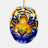 Tiger Eyes Pop Art Keramisch Ornament (Voorkant)