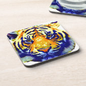 Tiger Eyes Pop Art Onderzetter (Linkerzijde)