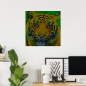 Tiger Eyes Pop Art Poster (Thuiskantoor)