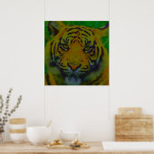 Tiger Eyes Pop Art Poster (Keuken)