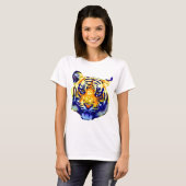 Tiger Eyes Pop Art T-shirt (Voorkant volledig)