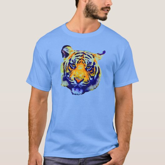 Tiger Eyes Pop Art T-shirt (Voorkant)