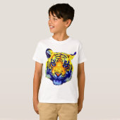 Tiger Eyes Pop Art T-shirt (Voorkant volledig)