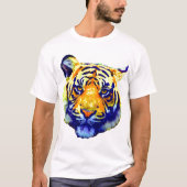 Tiger Eyes Pop Art T-shirt (Voorkant)