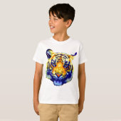 Tiger Eyes Pop Art T-shirt (Voorkant volledig)