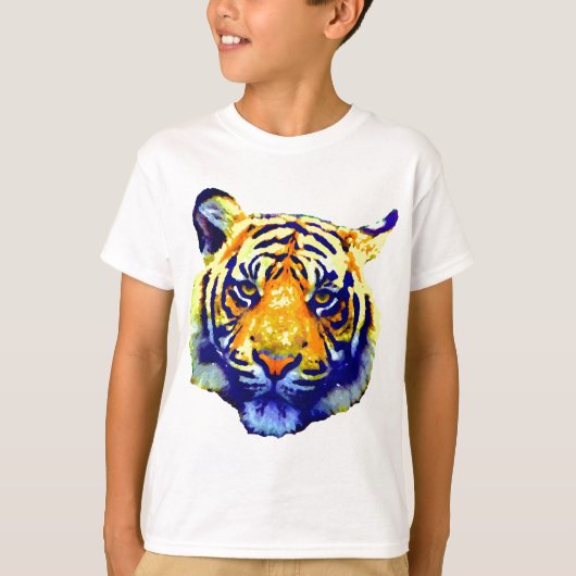 Tiger Eyes Pop Art T-shirt (Voorkant)