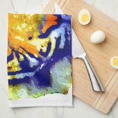 Tiger Eyes Pop Art Theedoek (Quarter Fold)