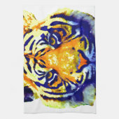 Tiger Eyes Pop Art Theedoek (Verticaal)