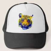 Tiger Eyes Pop Art Trucker Pet (Voorkant)