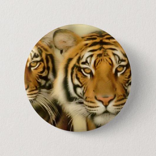 Tiger Eyes Ronde Button 5,7 Cm (Voorkant)