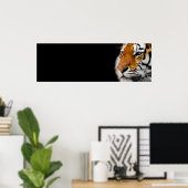 Tiger Eyes Wild Animal Art Courage Leadership Poster (Thuiskantoor)
