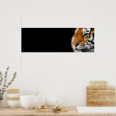 Tiger Eyes Wild Animal Art Courage Leadership Poster (Keuken)