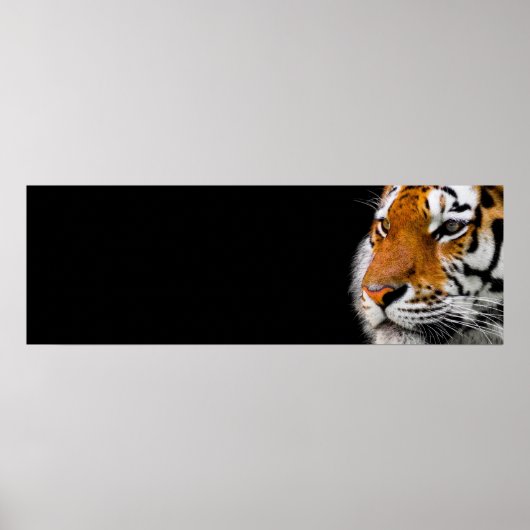 Tiger Eyes Wild Animal Art Courage Leadership Poster (Voorkant)