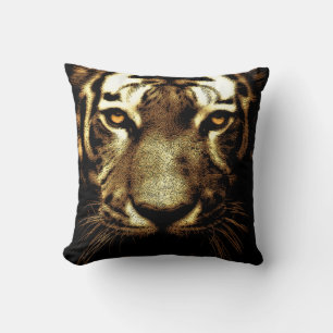 Tiger Eyes Wild Animals Polyester Sierkussen