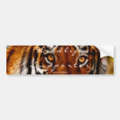 TIGER EYES Wildlife Supporter Bumper-sticker Bumpersticker (Voorkant)
