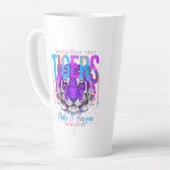 Tiger Face Art Latte Mok (Linkerhoek)