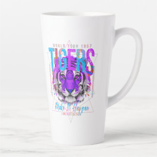 Tiger Face Art Latte Mok