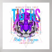 Tiger Face Art Poster (Voorkant)