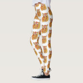 Tiger Face Art Tekening Leggings (Links)