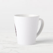 Tiger Face Badge Latte Mok (Rechterhoek)