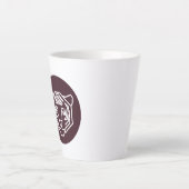 Tiger Face Badge Latte Mok (Voorkant)