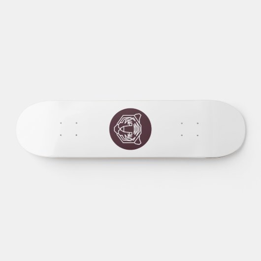 Tiger Face Badge Persoonlijk Skateboard (Horizontaal)