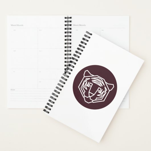 Tiger Face Badge Planner (Display)