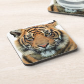 Tiger Face Bier Onderzetter (Linkerzijde)