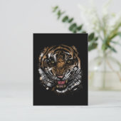 Tiger Face Briefkaart (Staand voorkant)