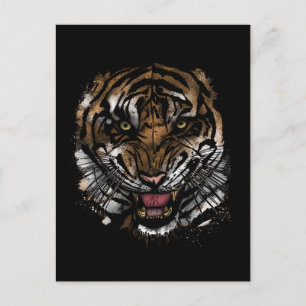 Tiger Face Briefkaart