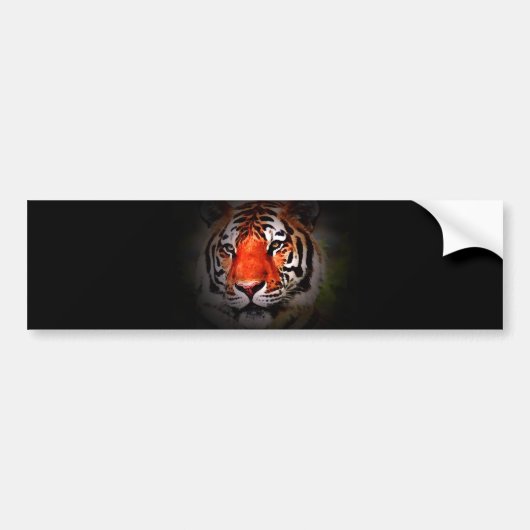 Tiger Face Bumpersticker (Voorkant)