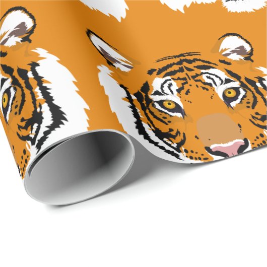 Tiger Face Cadeaupapier (Rol Hoek)