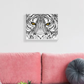 Tiger Face Canvas Afdruk (Insitu (Woonkamer))