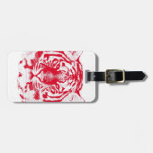 Tiger Face Close 4 Bagagelabel (Voorkant horizontaal)