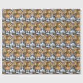 Tiger Face close Cadeaupapier (Vlak)