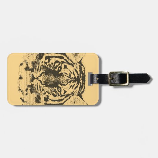Tiger Face Close-up 2 Bagagelabel (Voorkant horizontaal)