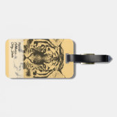 Tiger Face Close-up 2 Bagagelabel (Achterkant horizontaal)