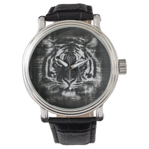 Tiger Face Close-up 2 Horloge