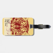 Tiger Face Close-up 5 Bagagelabel (Achterkant horizontaal)