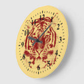 Tiger Face close-up 6 Grote Klok (Hoek)