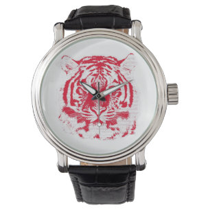Tiger Face Close-up 7 Horloge