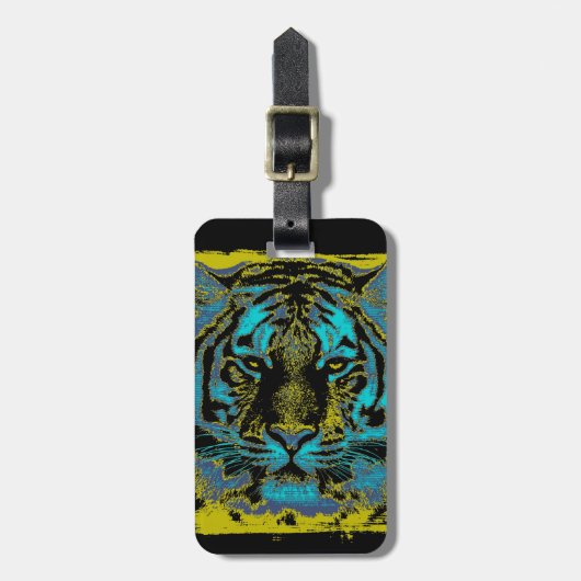 Tiger Face Close-up 9 Bagagelabel (Voorkant verticaal)