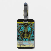 Tiger Face Close-up 9 Bagagelabel (Achterkant verticaal)