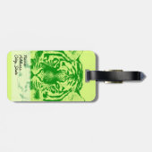 Tiger Face close-up Bagagelabel (Achterkant horizontaal)